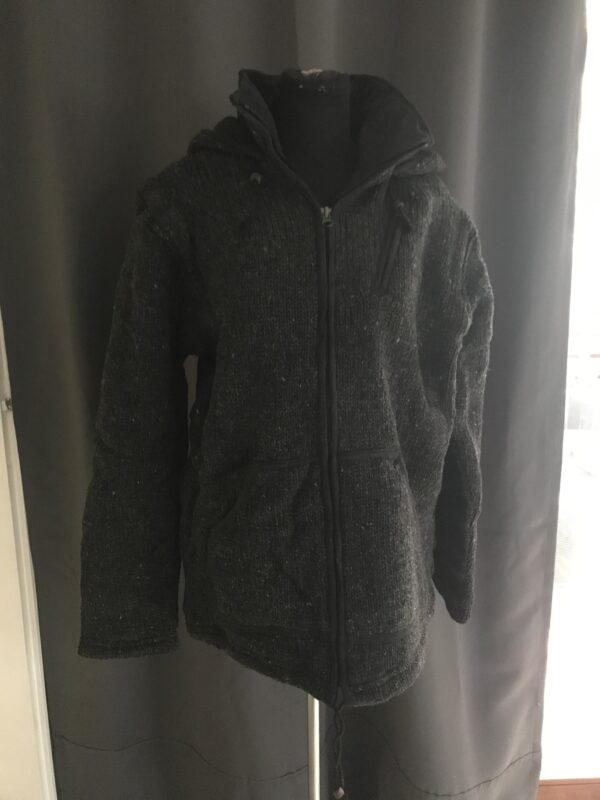 3112000 heerlijk gebreid outdoor uni vest antraciet