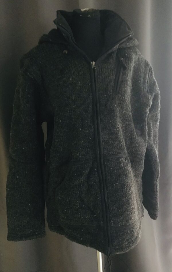 3112000 heerlijk gebreid outdoor uni vest antraciet
