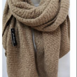 2115003 mooie lange khaki shawl